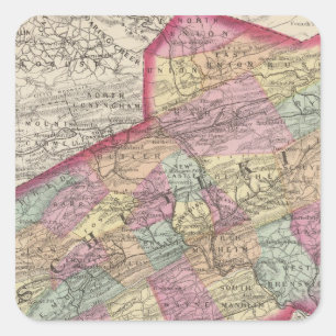 Schuylkill County Vierkante Sticker