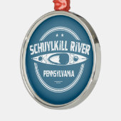 Schuylkill River, Pennsylvania Metalen Ornament (Links)