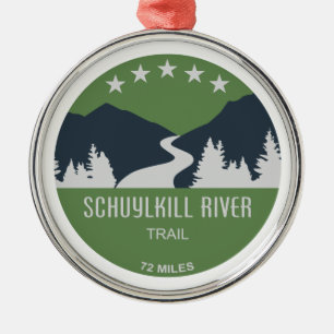 Schuylkill River Trail Metalen Ornament