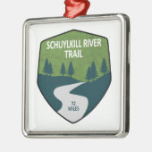 Schuylkill River Trail Metalen Ornament (Links)