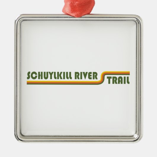 Schuylkill River Trail Metalen Ornament (Voorkant)