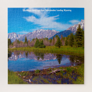 Schwabacher Landing Wyoming . Jigzaag Puzzle Legpuzzel