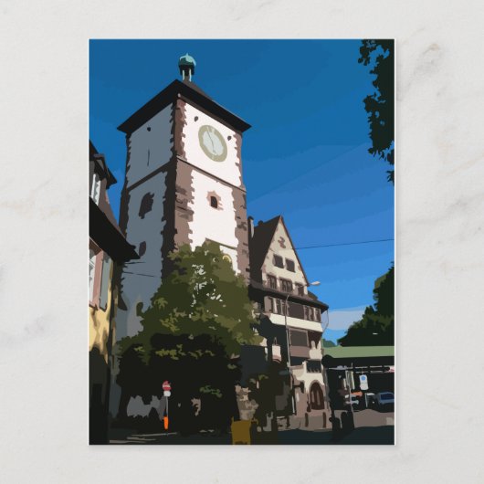 Schwabentor Freiburg Briefkaart (Voorkant)