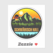 Schwäbisch Hall, Baden-Württemberg Duitsland Sticker (Vel)