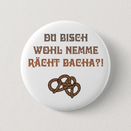 Schwäbische Beleidigung Ronde Button 5,7 Cm (Voorkant)