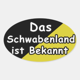 Schwaebisch bekende sticker