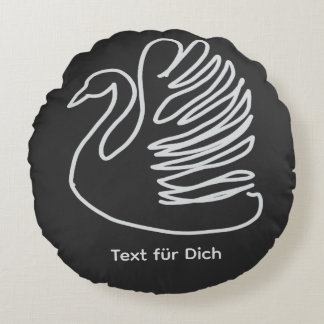 schwan rond kussen