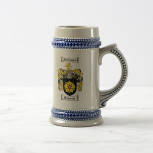 Schwartz Family Crest Stein Bierpul