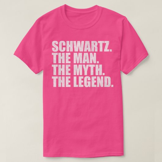 SchwartzSchwartz Achternaam Schwartz T-shirt (Design voorkant)