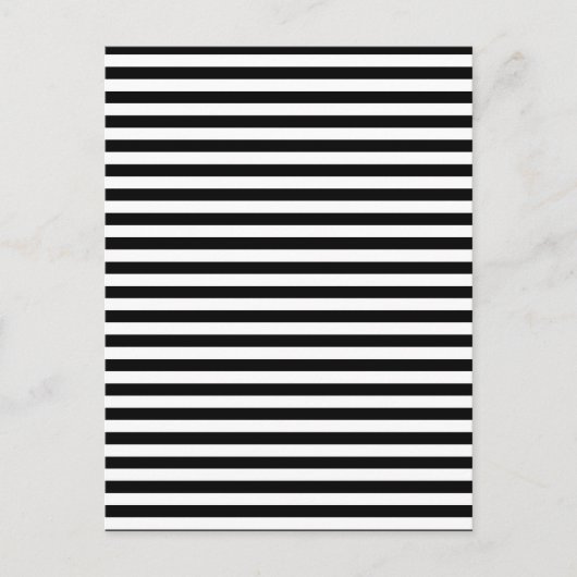 Schwarz & Weiß gestreifte Briefkaart (Voorkant)