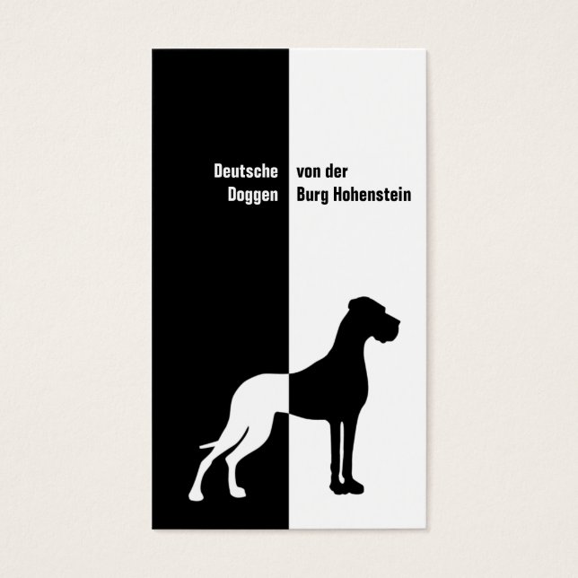 Schwarz weiß Imposant (Devant)