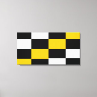 Schwarz-Weiss Kontrast Canvas Afdruk