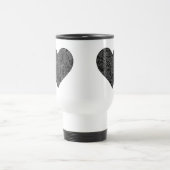 Schwarz-weißes Herz Reisbeker (Center)