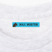 Schwarzer Panther blau 96 schmale Kinder Labels (Aangebracht)