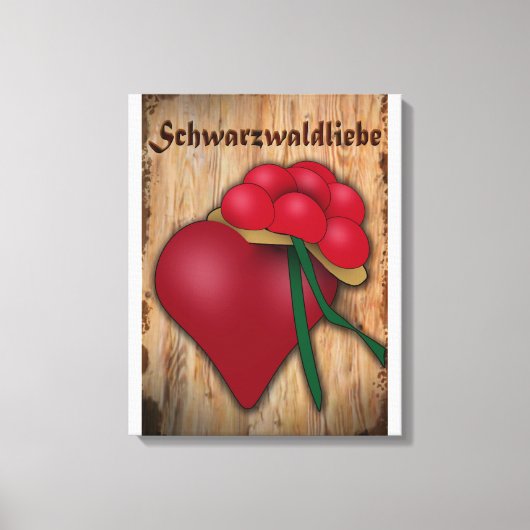 Schwarzwaldliebe Canvas Afdruk (Voorkant)