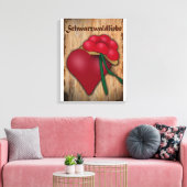 Schwarzwaldliebe Canvas Afdruk (Insitu (Woonkamer))
