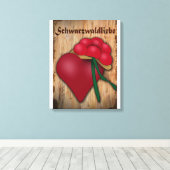 Schwarzwaldliebe Canvas Afdruk (Insitu (Houten vloer))