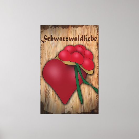 Schwarzwaldliebe Canvas Afdruk (Voorkant)