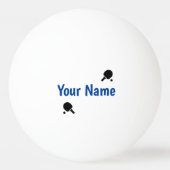 Schwarzweiss personalisiert pingpongballen (Voorkant)