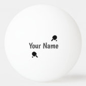 Schwarzweiss personalisiert pingpongballen (Voorkant)