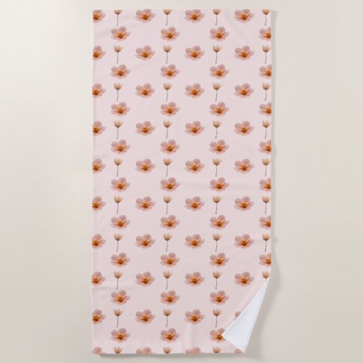 Schwebende Blumenmelodie Strandlaken (Voorkant)