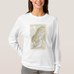Schweden, Norwegen - Kaart Zweden en Noorwegen T-shirt