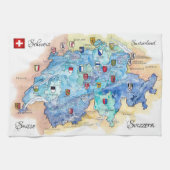 "Schweiz: 2021/heute - 26 Kantone Theedoek (Horizontaal)