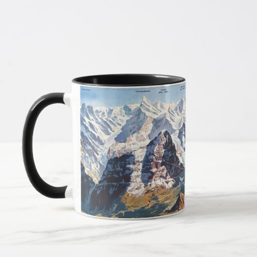 " Schweiz: 2021 - Jungfraujoch Panorama ... Tasse Mok (Links)