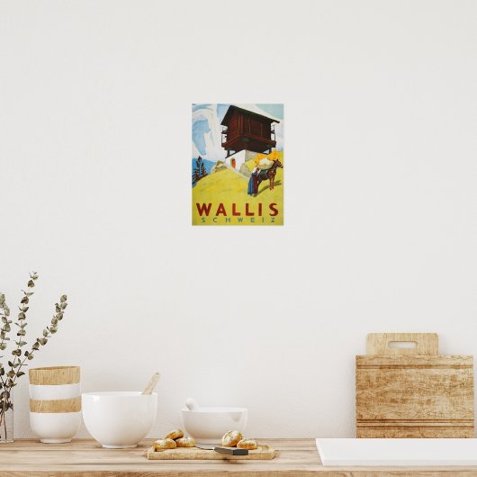 "Schweiz: 2022/heute - Kt. Wallis Sommer Reise ... Poster (Keuken)