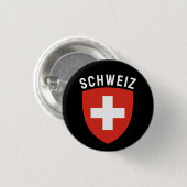 Schweiz (Duitstalig Zwitserland) Ronde Button 3,2 Cm (Voorkant /achterkant)