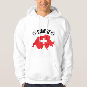 Schweiz Fussball Zwitserland Map Hoodie