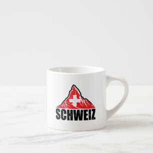 Schweiz Matterhorn Zwitserland Vlag Espresso Kop