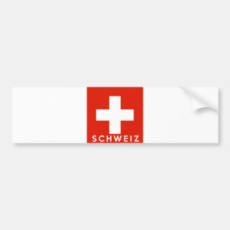 Schweiz-naam Zwitserland Bumpersticker