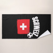 Schweiz Suisse Football (Serviette de bain)