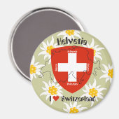 Schweiz Suisse Svizzera Svizra Suisse Magnet (Recto/Verso)