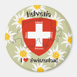 Schweiz Suisse Svizzera Svizra Zwitserland Magnet Magneet