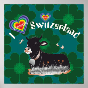 Schweiz, Suisse, Svizzera, Svizra, Zwitserland Poster