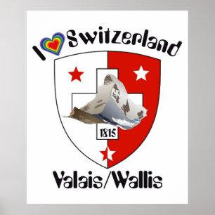 Schweiz, Suisse, Svizzera, Svizra, Zwitserland Poster