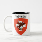 Schweiz Tasse Tweekleurige Koffiemok (Links)
