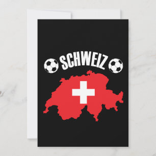 Schweiz Zwitserland Map Soccer