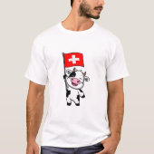 Schweizer Kuh Männer Basic T-Shirt (Voorkant)
