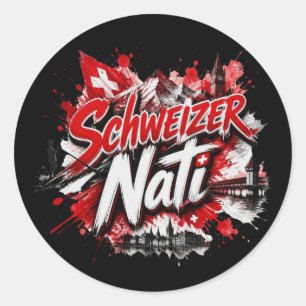 Schweizer Nati - de bijnaam van het Zwitserse team Ronde Sticker
