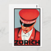 Schweizerhof Zurich Briefkaart (Voorkant / Achterkant)