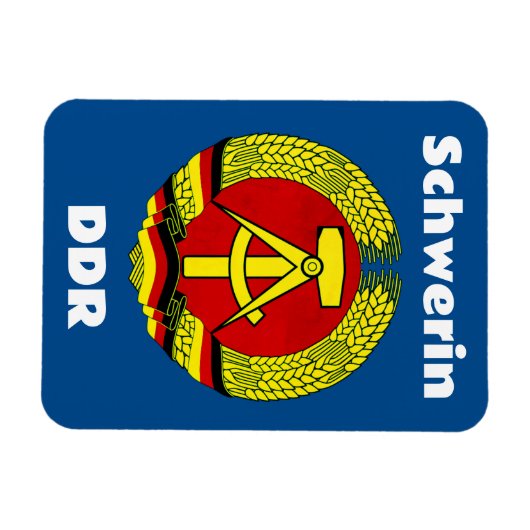 Schwerin, DDR, Schwerin, Duitsland, Oost-Duitse Os Magneet (Horizontaal)