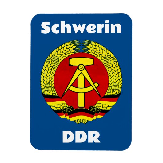 Schwerin, DDR, Schwerin, Duitsland, Oost-Duitse Os Magneet (Verticaal)