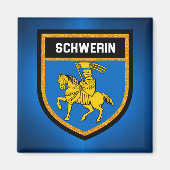 Schwerin Flag Magneet (Voorkant)