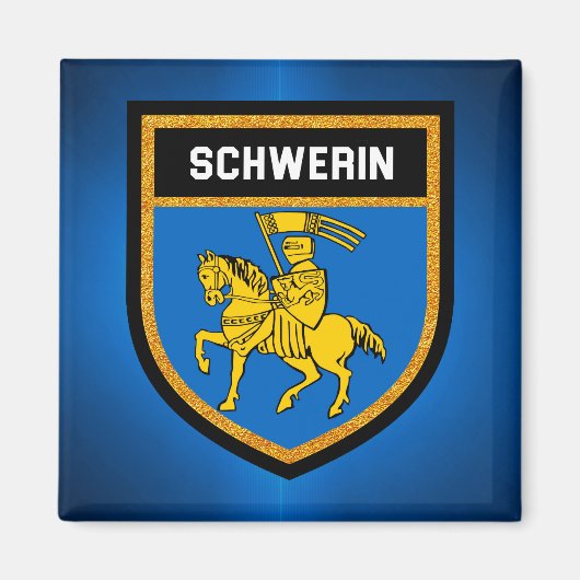 Schwerin Flag Magneet (Voorkant)