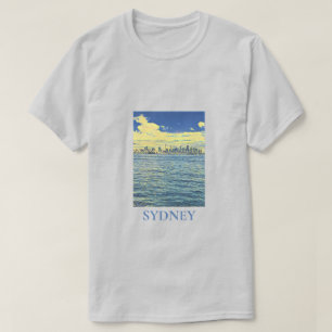 Schyline-reiskunst van Sydney Harbour T-shirt