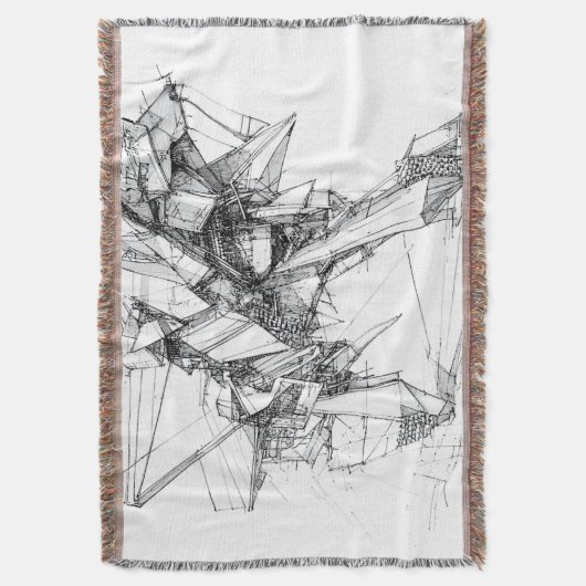 Sci-Fi Abstract Deken (Voorkant Verticaal)