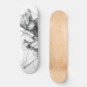Sci-Fi Abstract Skateboard (Voorkant)